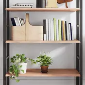 Zidna polica svjetlosmeda 100x50x2 cm od obradene hrastovine