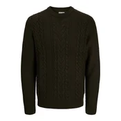 JACK & JONES Pulover JJJames temno rjava