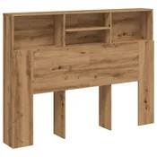 Vidaxl Omarica z vzglavjem Artisan hrast 140x19x103,5 cm