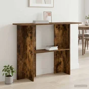 vidaXL Konzolna miza Dimljen hrast 100 x 30 x 75 cm Inženirski les