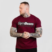 GymBeam Muška majica Beam Burgundy