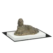 shumee Angleški seter, Laverack - kipec psa, figurica na belem podstavku, pokal za pasjo razstavo Art-Dog