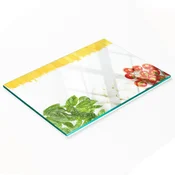 shumee Kuhinjska večnamenska dekorativna kaljena tabla Italijanska zastava 80x52 cm