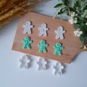 KREATIVNI SLATKIŠI Set modli za kolace Zombi/kostur gingerbreadman, 5 cm, 3 komada, Beli