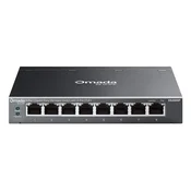 TP-Link Omada ES208GP network switch Managed L2 Gigabit Ethernet (10/100/1000) Power over Ethernet (PoE) DIN rail Black