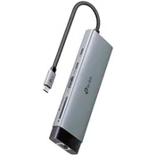 TP-Link UH9120C USB Type-C 9-Port Hub,1 x USB-C Connector,1 x HDMI 4K 60Hz Port,1 x USB-C PD 100W Port,1 x RJ45 1000Mbps Port,1 x SD + 1 x microSD(TF) 104MB/s Port,3 x USB-A 3.0 Ports,1 x USB-C 3.0 Port, Plug and Play, Self-storage for Connector, Fast Heat Dissipation, Flexible and Durable