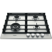 Whirlpool WHIRLPOOL AKWL628IXL plinska kuhalna plošča z večnivojskim plamenom, dvojna krona, vok gorilnik, 59 cm iXelium