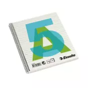 Spiralni blok ESSELTE A/5, s linijama, 70 listova, perforiran, probušen 62905
