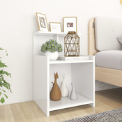 Nocni ormaric bijeli 40 x 35 x 60 cm od konstruiranog drva