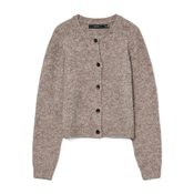 Vero Moda Pletena jopica Novah 10320496 Rjava Regular Fit