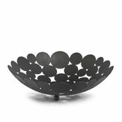 Zeller Skleda za sadje 29xh8,5cm / črna / kovina, (20926432)