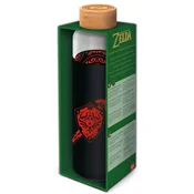 Epee Steklena steklenica s silikonskim ovitkom, 585 ml – Zelda