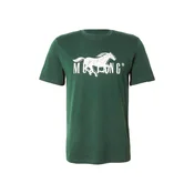 MUSTANG Majica Austin temno zelena / bela