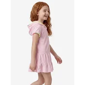 Penti Obleka PENTI Süßer Pompon-Terry-Kaftan mit kurzen Ärmeln rosé
