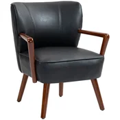 Homestar Lounge stol 67x77x80 cm črne barve