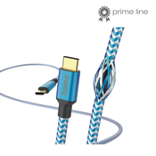 HAMA "reflektirajući" kabel za punjenje, USB-C - USB-C, 1,5 m, najlon, plavi