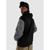 Volcom Hydro Riding Shred moški pulover s kapuco black print