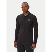 EA7 Emporio Armani Polo majica 8NPF17 PJVUZ MC004 Črna Regular Fit