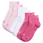 PUMA Quarter Socks Unisex (3-Pack), Clothing, Pink Lady, 35-38