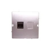 Simon Basic Enojna računalniška vtičnica RJ45 kat. 5e mat srebrna BMF51.02/43