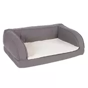 Ortopedski kauč za pse sivi - S: D 75 x Š 50 x V 25 cm