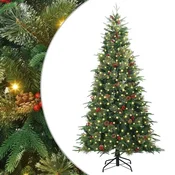 Vidaxl Umetno Zložljivo Božično Drevo Zelena 180 cm PE in PVC