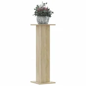 Vidaxl Stojalo za rastline 2 kosa sonoma hrast 30x30x95 cm inž. les