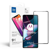 Blue Star kaljeno steklo z okvirjem za – Motorola Edge 30 Pro črno