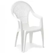 Green Bay bastenska stolica plasticna vega - bela ( 030765 )