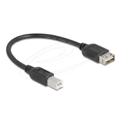 Delock USB 2.0 kabel USB tipa B muški - EASY USB tipa A ženski 0,2 m
