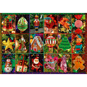 BlueBird - Puzzle Festive Ornaments - 1 000 kosov