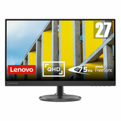 LENOVO Monitor D27q-30 27/VA/ 2560x1440/60Hz/4ms/HDMI,DP/AMD Freesync crni