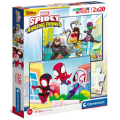 Clementoni - Puzzle 2x20 Spidey in njegovi neverjetni prijatelji - 40 - 99 kosov