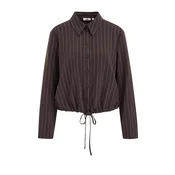 WE Fashion Bluza rjava/temno rjava/off-bela