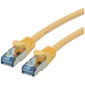 ROLINE Roline 21.15.2827 RJ45 omrežni kabel\, Patch kabel cat 6a S/FTP 10.00 m rumena 1 kos, (20420964)