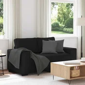 Dvosjed Kauc Crni 160x77x82 cm Tkanina