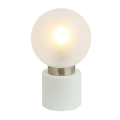 Globo 21003WN - Namizna svetilka MARKA 1xE14/25W/230V bela
