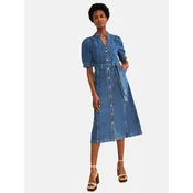 love & roses Obleka  moder denim