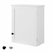 SoBuy SoBuy stenska omarica z enimi vrati v beli barvi v stilu minimalizma, (20814782)