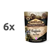 Carnilove Dog Adult - bivol & rožni listi, vrečka 300g 6 x 300 g