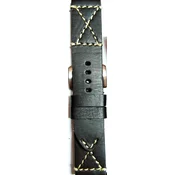 Kožni kaiš 24mm Crna boja 24.233