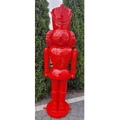 Casa Padrino luxury decorative sculpture nutcracker red H. 180 cm - Christmas decorative figure - XXL decorative sculpture - XXL decorative figure - XXL Christmas sculpture