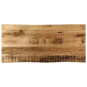 Stolna ploca sa živi rub 90x40x2,5 cm masivno grubo drvo manga
