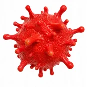 Korbi Lateksna maska Rdeči virus za Halloween