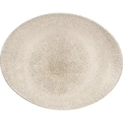 CHURCHILL Raku ahatno siv plitev krožnik, ovalen, dolžina: 317 mm (12 kos)