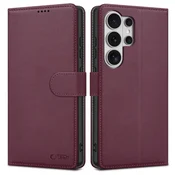 Tech-Protect Wallet preklopna maska za Samsung Galaxy S26 Ultra, bordo