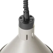 Hendi Stožčasta viseča svetilka za ogrevanje hrane, premer 275 mm, 250 W - bela