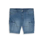 TOM TAILOR Men + Kargo kavbojke moder denim