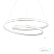 Redo 01-1890 - LED zatemnjevalna viseča svetilka na kablu TORSION LED/35W/230V 4000K, premer 75 cm, bela
