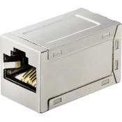 Renkforce RENKFORCE SLIM RJ45 vgradni modul Keystone CAT6 STP 500MHz, ulitki iz cinka, pozlačeni Renkforce RJ45 omrežni adapter CAT6 [1x RJ45 vtičnica - 1x RJ45, (20429496)